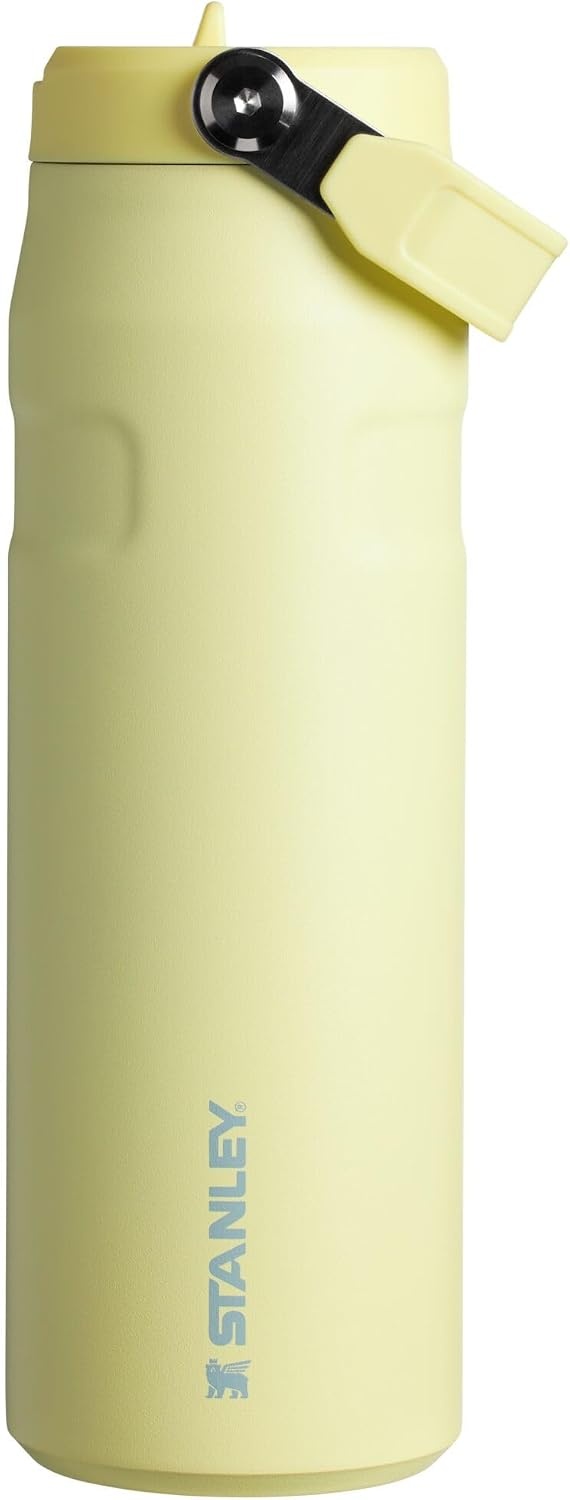 image:imageSTANLEY IceFlow Flip Straw 20 Bottle 24 oz Purple Umbra Easy Carry Handle Twist On Lid and Flip Up Straw Lightweight Water Bottle Insulated Stainless Steel BPAFreePomelo