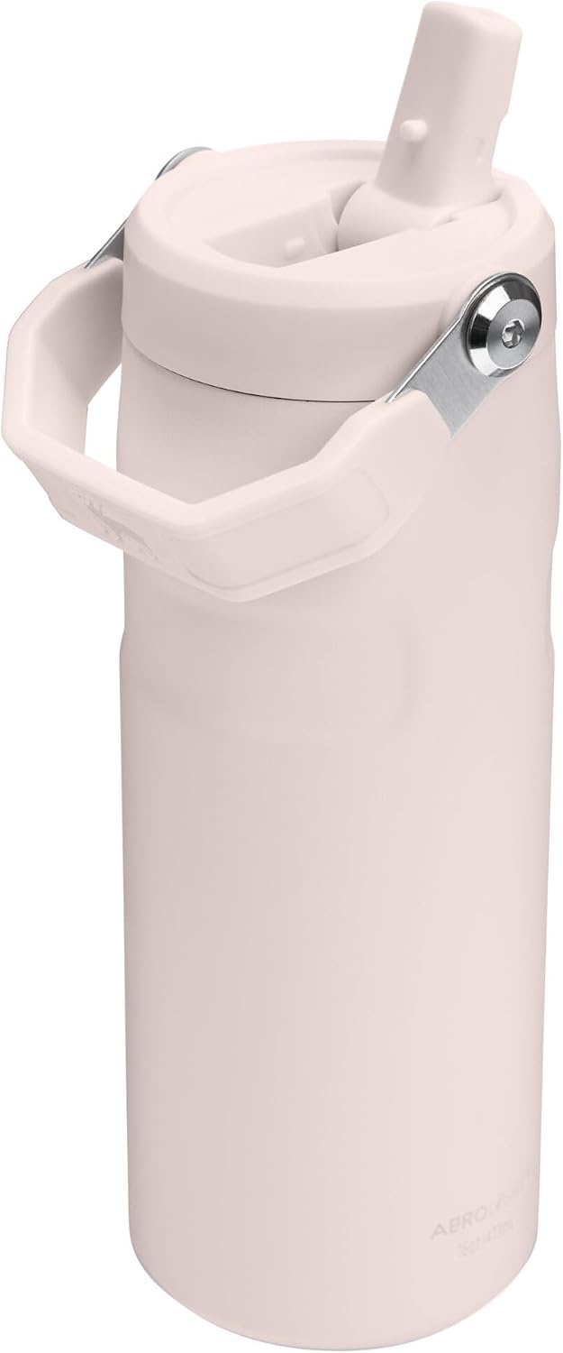 image:imageSTANLEY IceFlow Flip Straw 20 Bottle 24 oz Purple Umbra Easy Carry Handle Twist On Lid and Flip Up Straw Lightweight Water Bottle Insulated Stainless Steel BPAFreeRose Quartz