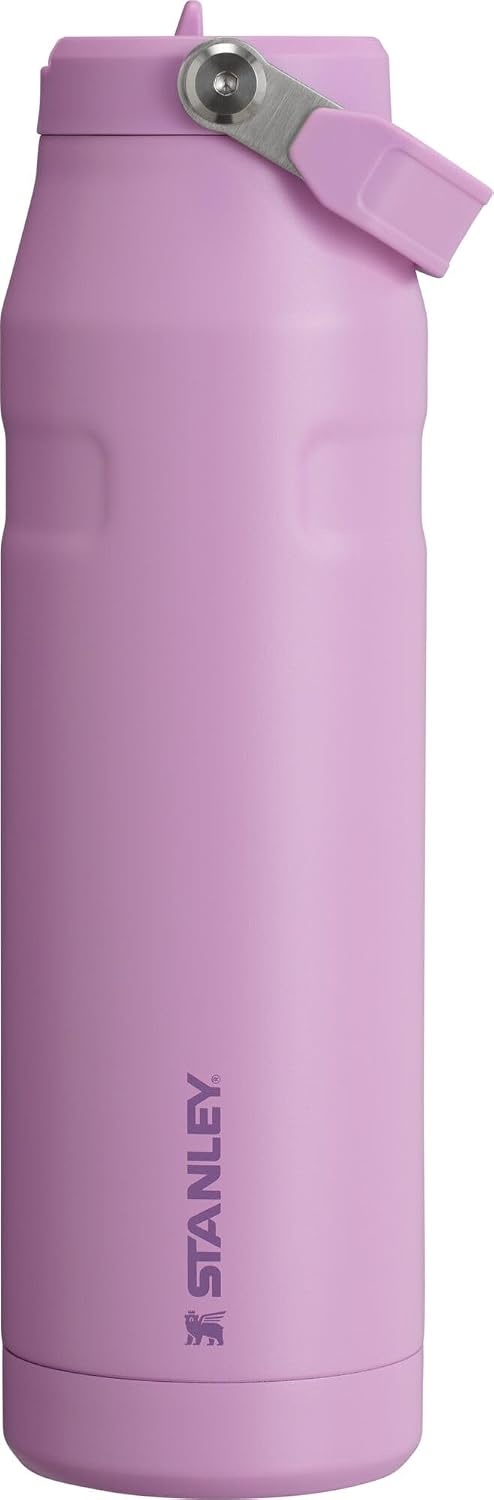 image:imageSTANLEY IceFlow Flip Straw 20 Bottle 24 oz Purple Umbra Easy Carry Handle Twist On Lid and Flip Up Straw Lightweight Water Bottle Insulated Stainless Steel BPAFreeLilac