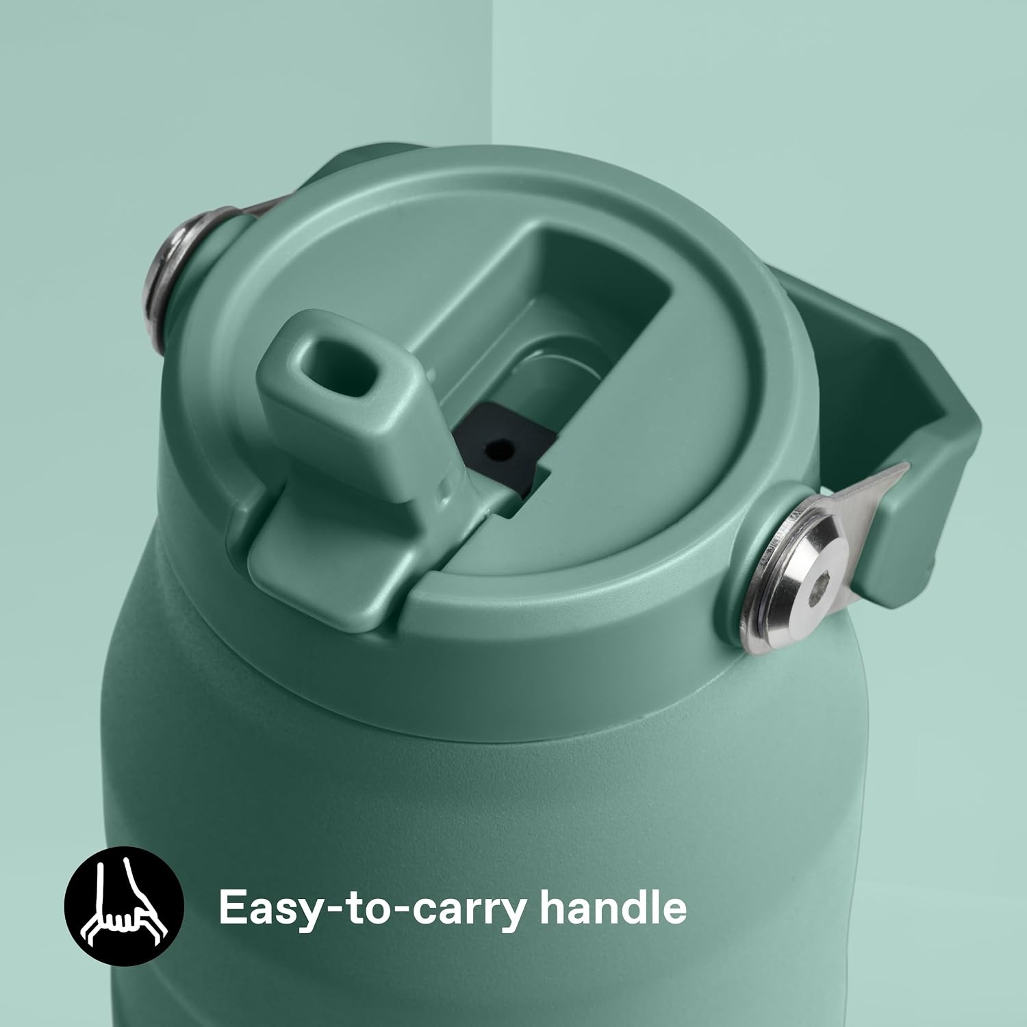 image:imageSTANLEY IceFlow Flip Straw 20 Bottle 24 oz Purple Umbra Easy Carry Handle Twist On Lid and Flip Up Straw Lightweight Water Bottle Insulated Stainless Steel BPAFreeShale