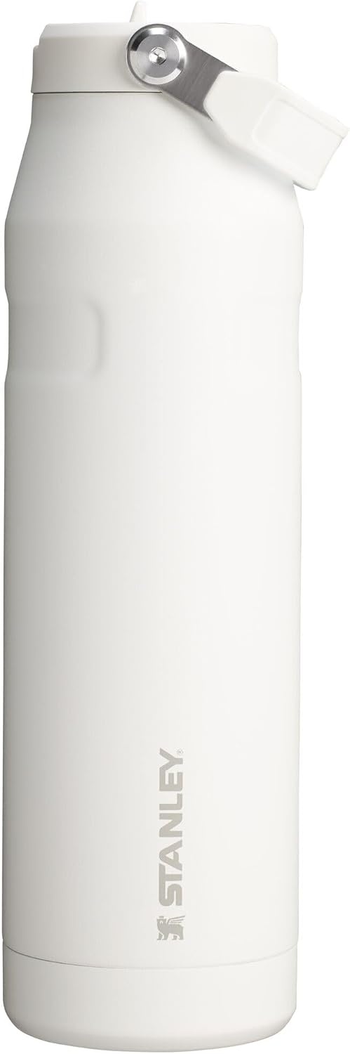 image:imageSTANLEY IceFlow Flip Straw 20 Bottle 24 oz Purple Umbra Easy Carry Handle Twist On Lid and Flip Up Straw Lightweight Water Bottle Insulated Stainless Steel BPAFreeFrost