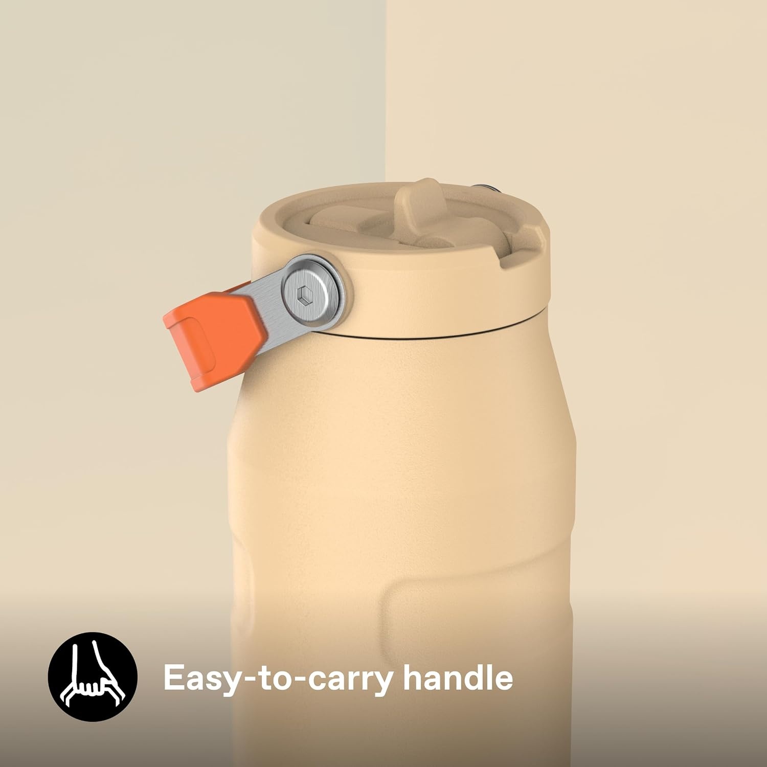 image:imageSTANLEY IceFlow Flip Straw 20 Bottle 24 oz Purple Umbra Easy Carry Handle Twist On Lid and Flip Up Straw Lightweight Water Bottle Insulated Stainless Steel BPAFreeOrange Sherbet