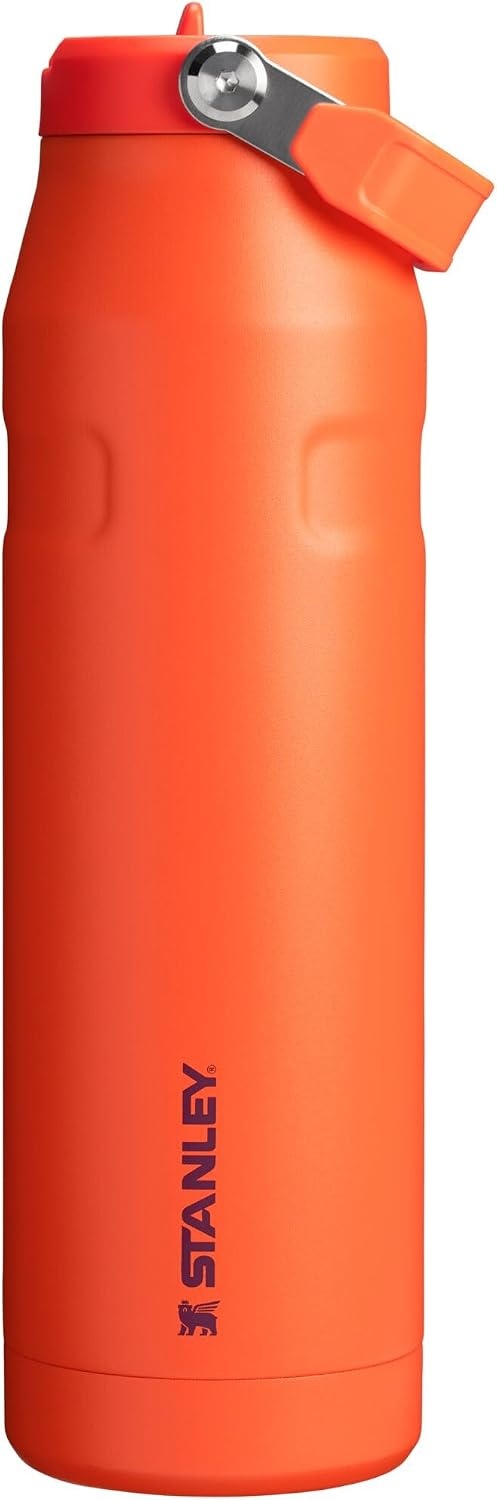 image:imageSTANLEY IceFlow Flip Straw 20 Bottle 24 oz Purple Umbra Easy Carry Handle Twist On Lid and Flip Up Straw Lightweight Water Bottle Insulated Stainless Steel BPAFreeTigerlily Plum