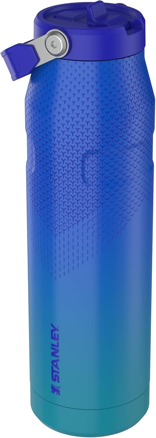 image:imageSTANLEY IceFlow Flip Straw 20 Bottle 24 oz Purple Umbra Easy Carry Handle Twist On Lid and Flip Up Straw Lightweight Water Bottle Insulated Stainless Steel BPAFreePacific Hypergrip