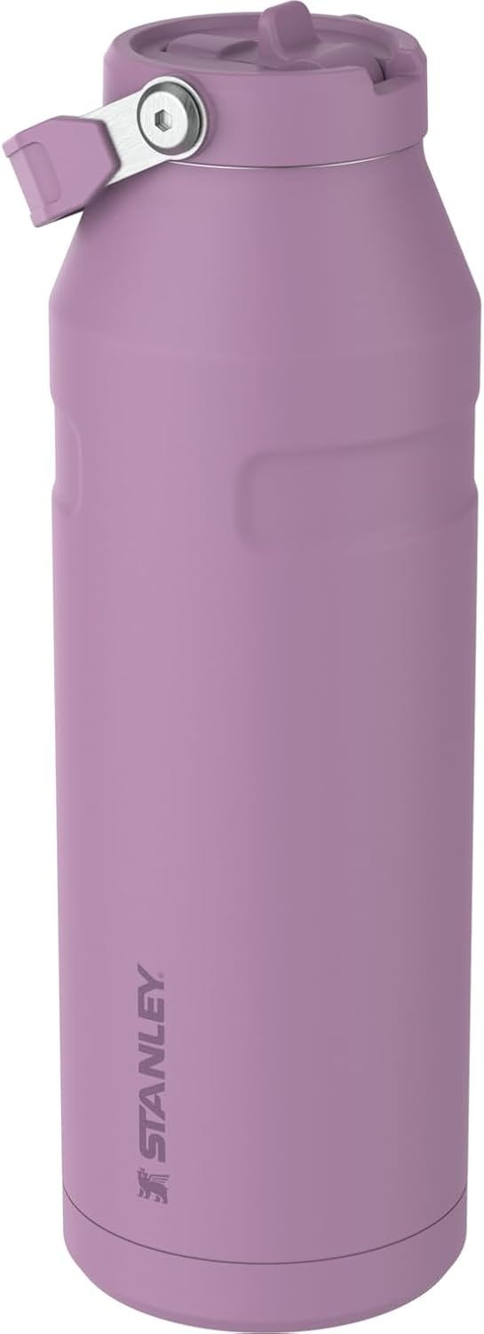 image:imageSTANLEY IceFlow Flip Straw 20 Bottle 24 oz Purple Umbra Easy Carry Handle Twist On Lid and Flip Up Straw Lightweight Water Bottle Insulated Stainless Steel BPAFreeLilac