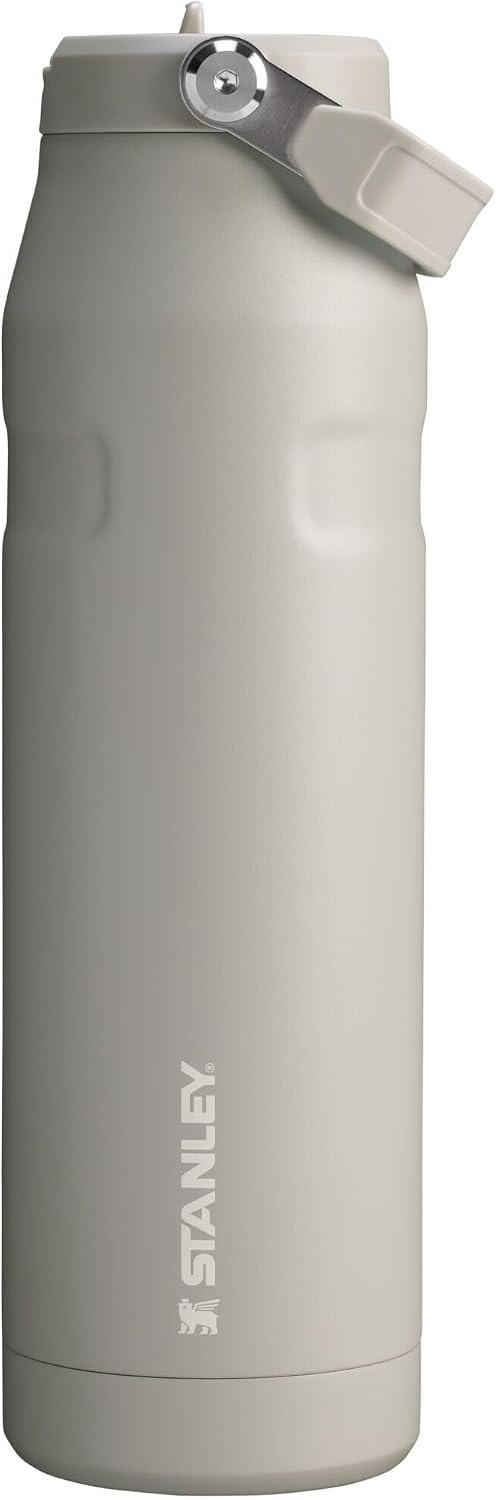 image:imageSTANLEY IceFlow Flip Straw 20 Bottle 24 oz Purple Umbra Easy Carry Handle Twist On Lid and Flip Up Straw Lightweight Water Bottle Insulated Stainless Steel BPAFreeAsh