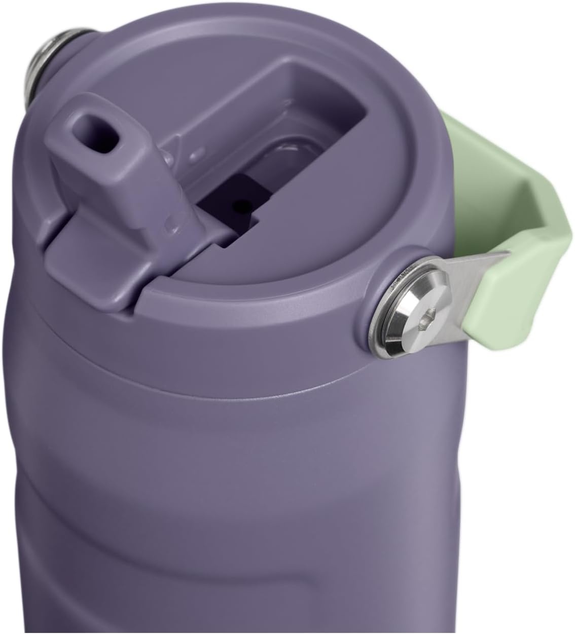 image:imageSTANLEY IceFlow Flip Straw 20 Bottle 24 oz Purple Umbra Easy Carry Handle Twist On Lid and Flip Up Straw Lightweight Water Bottle Insulated Stainless Steel BPAFreePurple Umbra