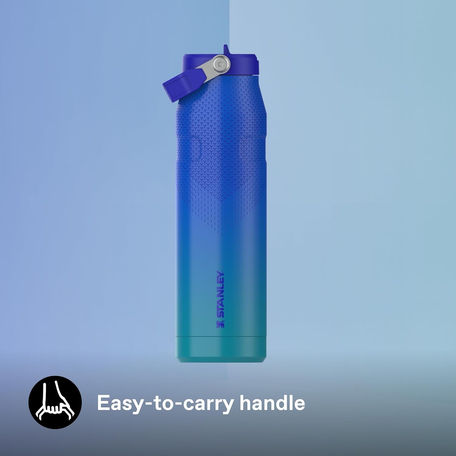 image:imageSTANLEY IceFlow Flip Straw 20 Bottle 24 oz Purple Umbra Easy Carry Handle Twist On Lid and Flip Up Straw Lightweight Water Bottle Insulated Stainless Steel BPAFreePacific Hypergrip
