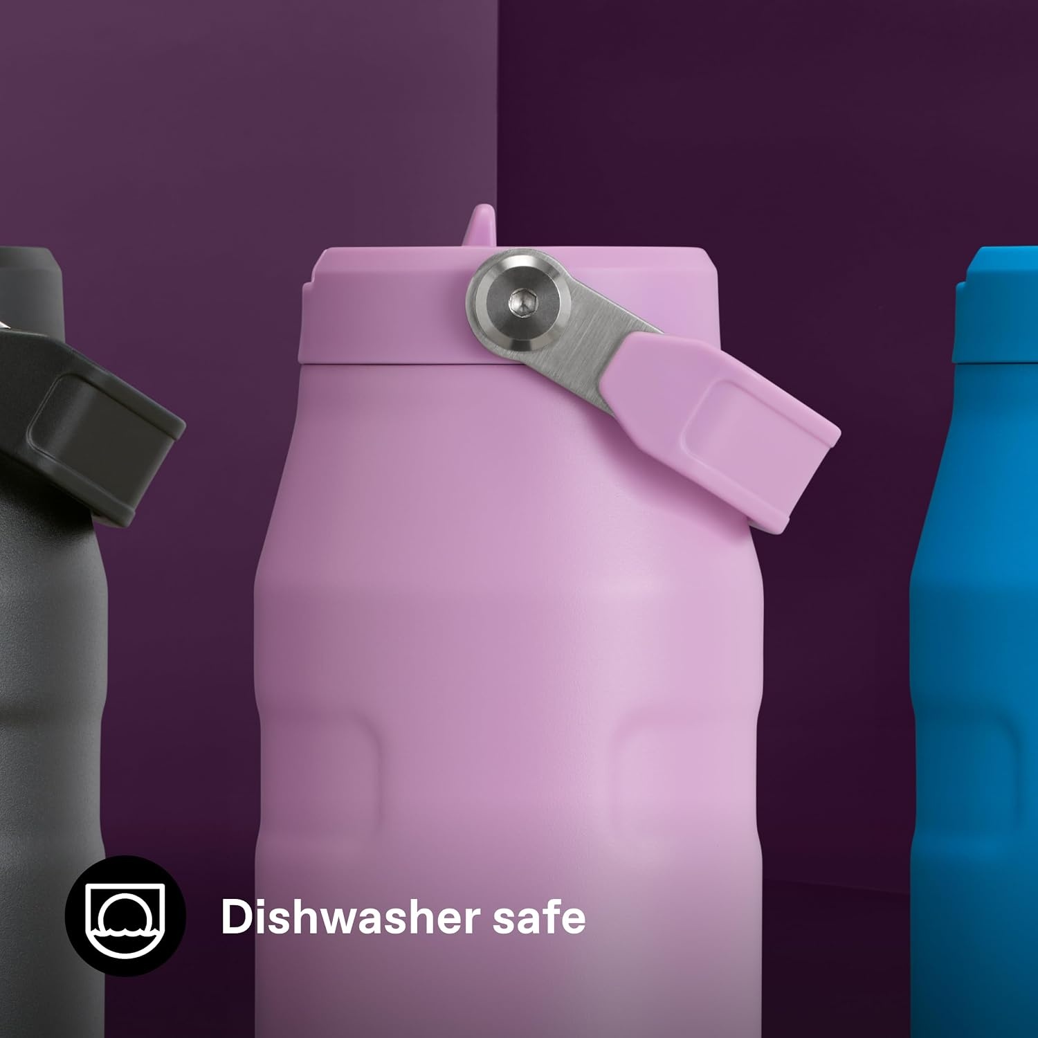 image:imageSTANLEY IceFlow Flip Straw 20 Bottle 24 oz Purple Umbra Easy Carry Handle Twist On Lid and Flip Up Straw Lightweight Water Bottle Insulated Stainless Steel BPAFreeLilac