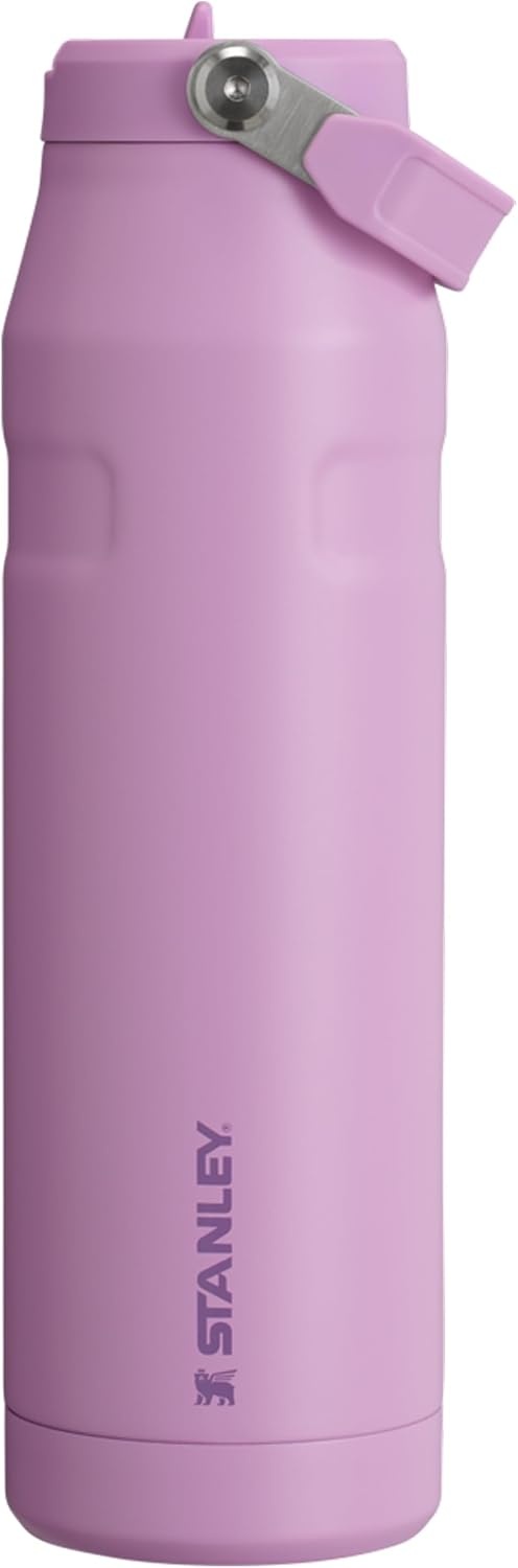 image:imageSTANLEY IceFlow Flip Straw 20 Bottle 24 oz Purple Umbra Easy Carry Handle Twist On Lid and Flip Up Straw Lightweight Water Bottle Insulated Stainless Steel BPAFreeLilac