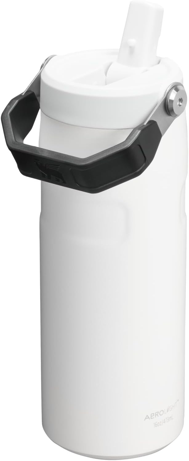 image:imageSTANLEY IceFlow Flip Straw 20 Bottle 24 oz Purple Umbra Easy Carry Handle Twist On Lid and Flip Up Straw Lightweight Water Bottle Insulated Stainless Steel BPAFreeChalk