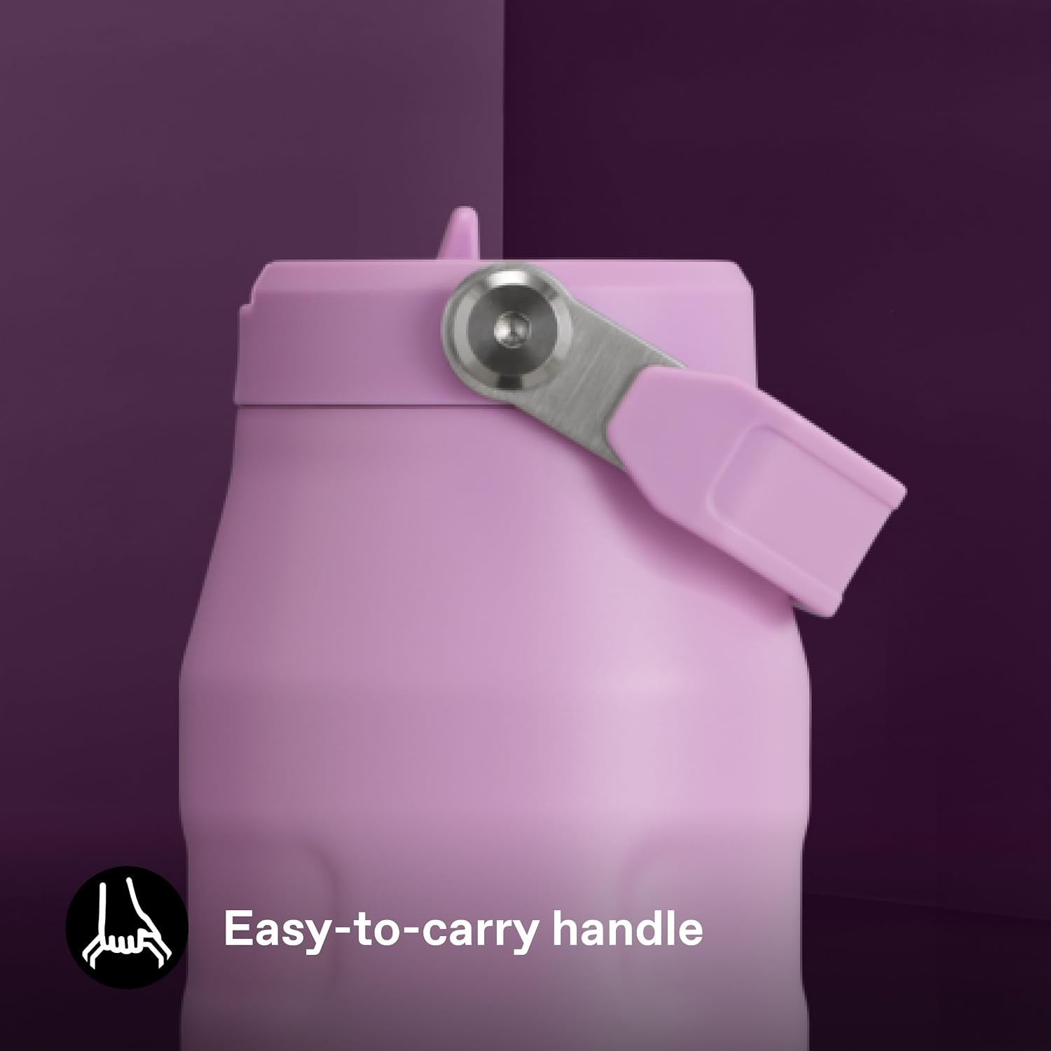 image:imageSTANLEY IceFlow Flip Straw 20 Bottle 24 oz Purple Umbra Easy Carry Handle Twist On Lid and Flip Up Straw Lightweight Water Bottle Insulated Stainless Steel BPAFreeLilac