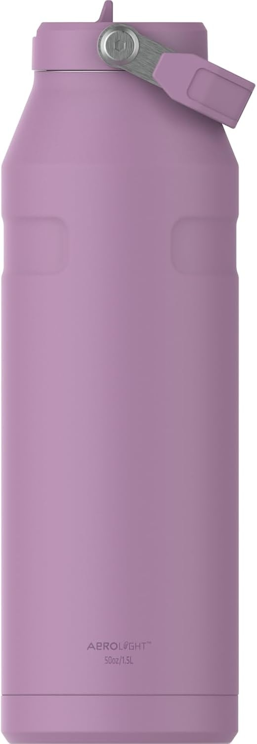 image:imageSTANLEY IceFlow Flip Straw 20 Bottle 24 oz Purple Umbra Easy Carry Handle Twist On Lid and Flip Up Straw Lightweight Water Bottle Insulated Stainless Steel BPAFreeLilac