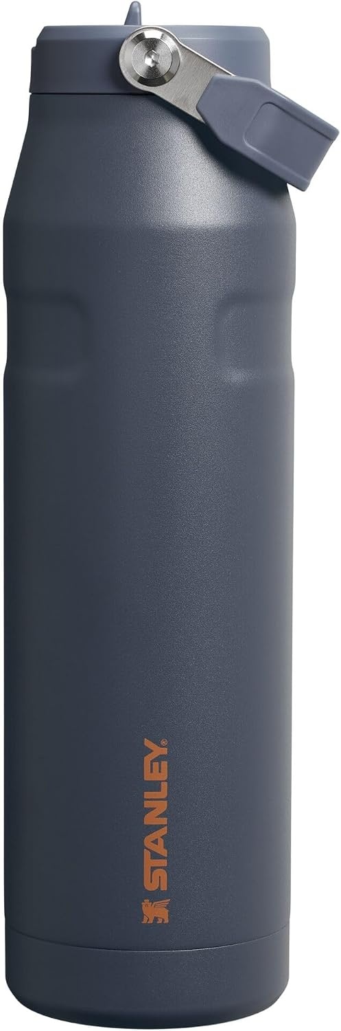 image:imageSTANLEY IceFlow Flip Straw 20 Bottle 24 oz Purple Umbra Easy Carry Handle Twist On Lid and Flip Up Straw Lightweight Water Bottle Insulated Stainless Steel BPAFreeTwilight