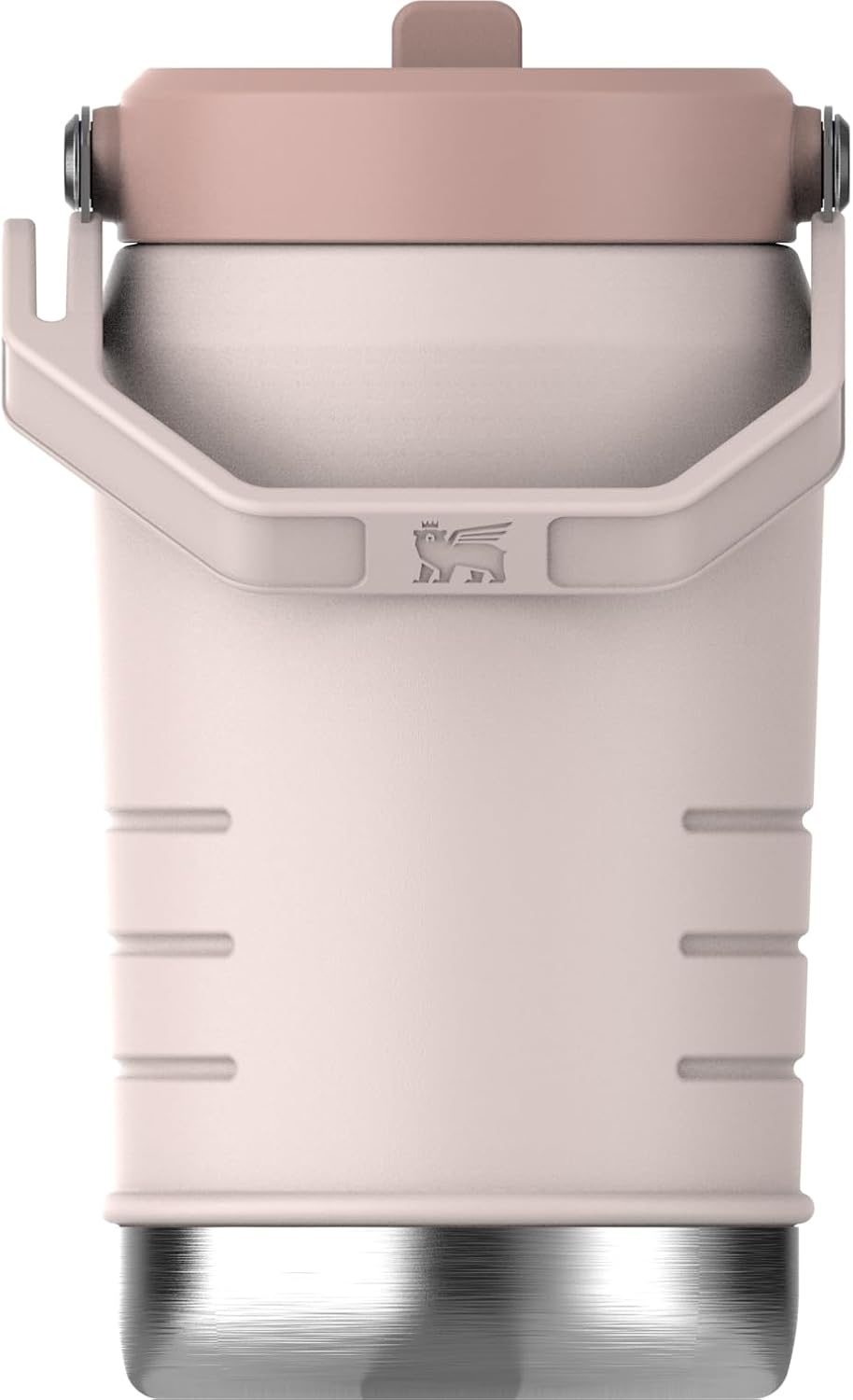 image:imageSTANLEY IceFlow Flip Straw 20 Jug 64 oz Black Interfusion Easy Carry Handle Twist On Lid and Flip Up Straw Leakproof Water Bottle Insulated Stainless Steel BPAFreeRose Quartz 20