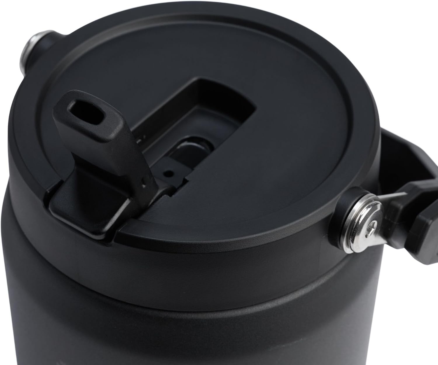 image:imageSTANLEY IceFlow Flip Straw 20 Jug 64 oz Black Interfusion Easy Carry Handle Twist On Lid and Flip Up Straw Leakproof Water Bottle Insulated Stainless Steel BPAFreeBlack