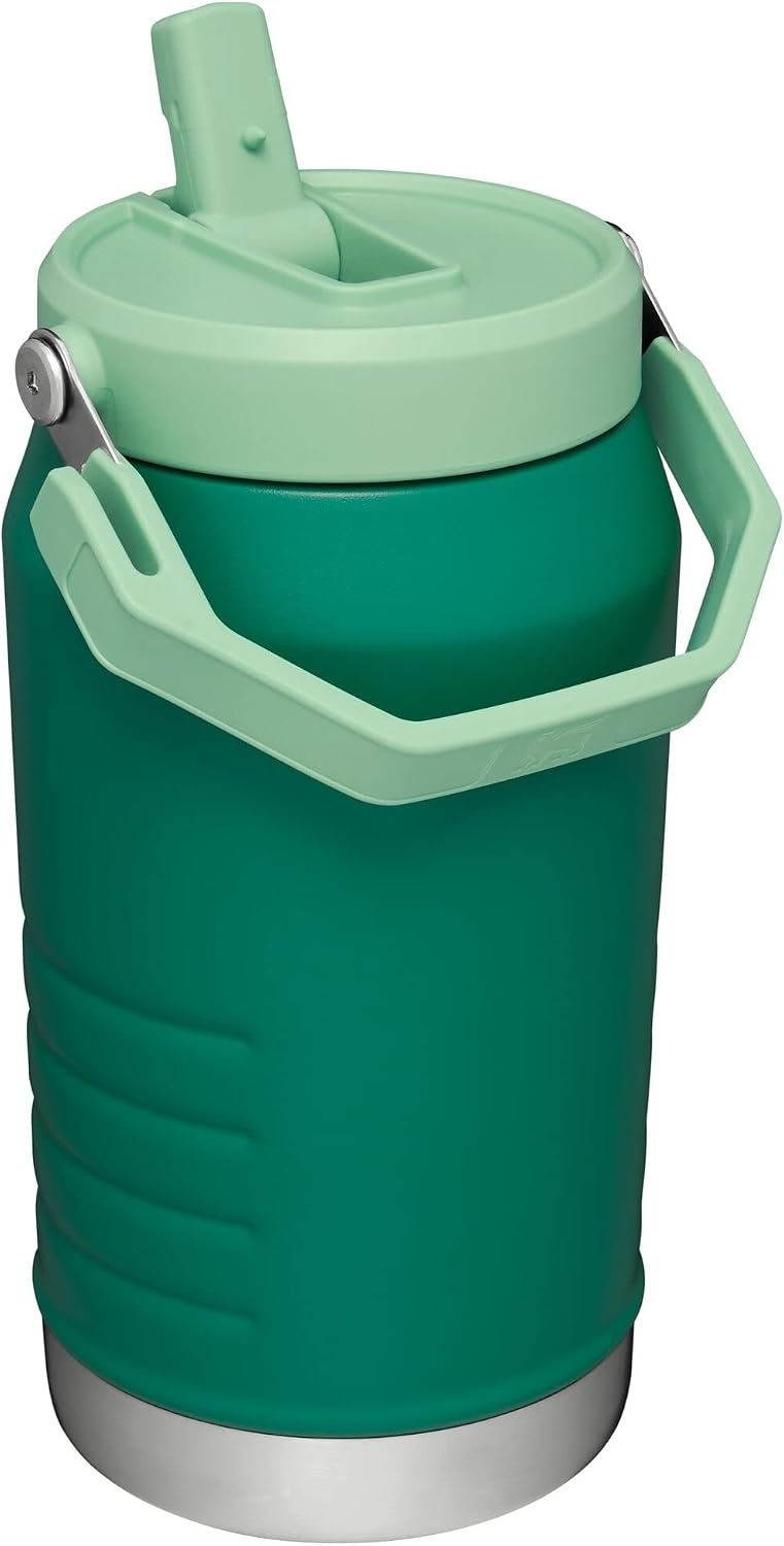 image:imageSTANLEY IceFlow Flip Straw 20 Jug 64 oz Black Interfusion Easy Carry Handle Twist On Lid and Flip Up Straw Leakproof Water Bottle Insulated Stainless Steel BPAFreeAlpine