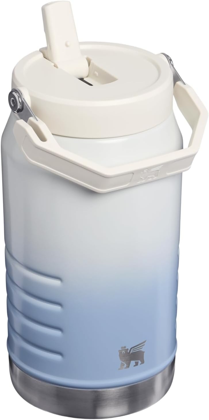 image:imageSTANLEY IceFlow Flip Straw 20 Jug 64 oz Black Interfusion Easy Carry Handle Twist On Lid and Flip Up Straw Leakproof Water Bottle Insulated Stainless Steel BPAFreeBlue Dream Gradient