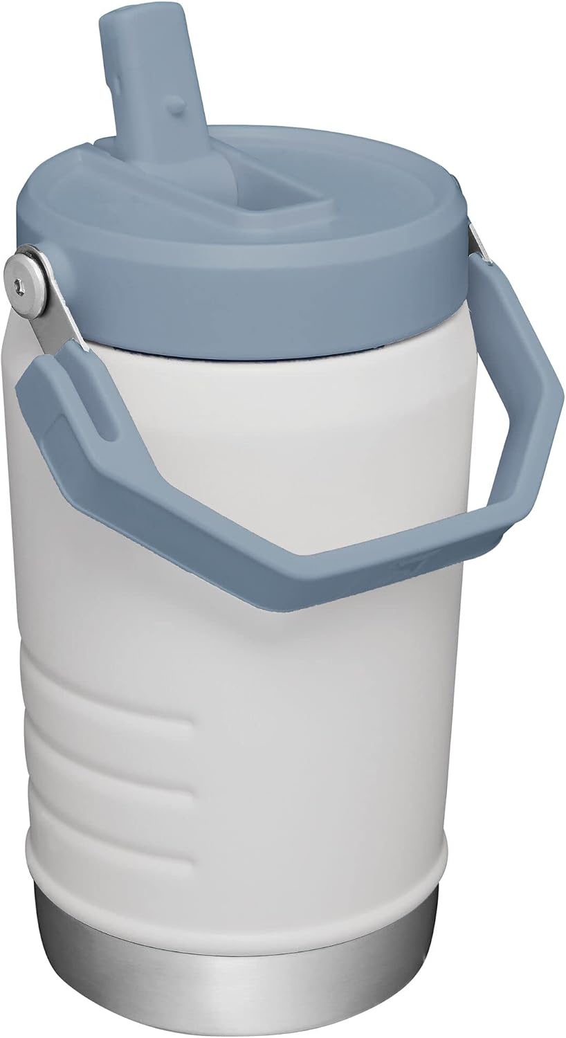 image:imageSTANLEY IceFlow Flip Straw 20 Jug 64 oz Black Interfusion Easy Carry Handle Twist On Lid and Flip Up Straw Leakproof Water Bottle Insulated Stainless Steel BPAFreeFog