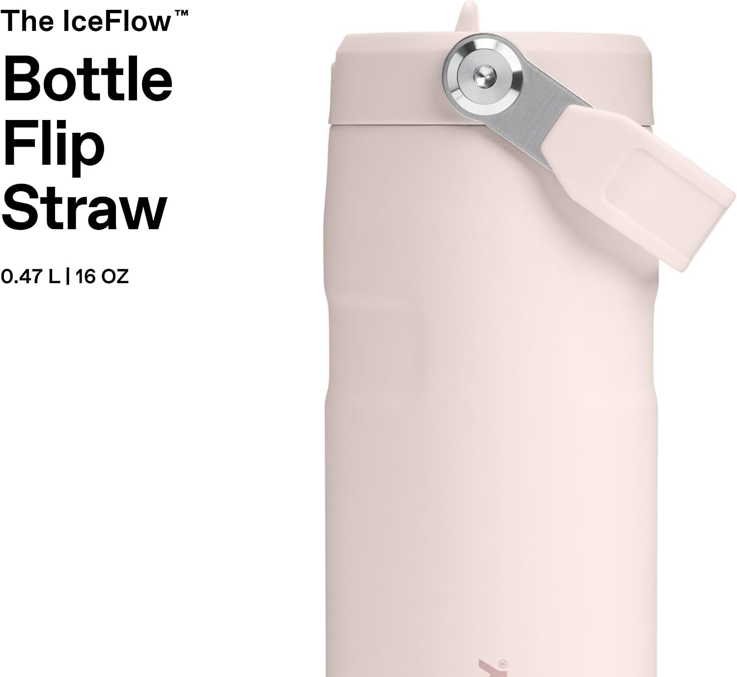 image:imageStanley 1913 Flip Straw Sports Water Bottle 07L Pacific HypergripRose Quartz