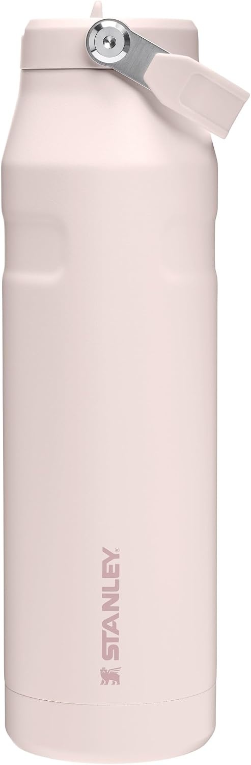 image:imageStanley 1913 Flip Straw Sports Water Bottle 07L Pacific HypergripRose Quartz