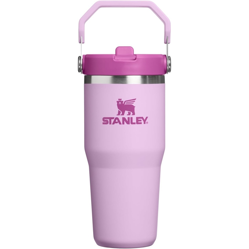 image:imageSTANLEY IceFlow 20 Flip Straw Tumbler 30 oz Pacific Hypergrip Easy Carry Handle Twist On Lid and Flip Up Straw Leak Resistant Water Bottle Insulated Stainless Steel BPAFreeSoft Orchid