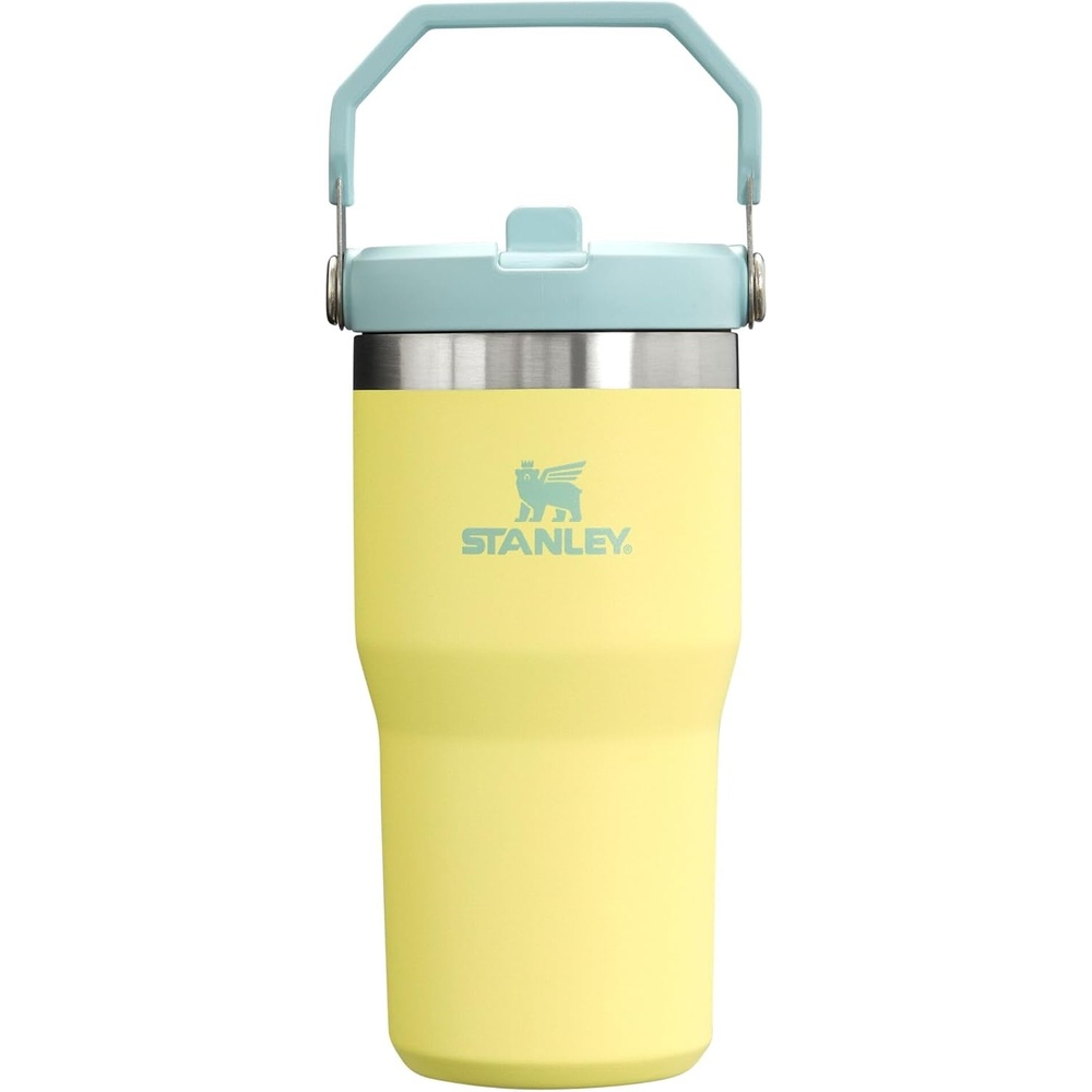 image:imageSTANLEY IceFlow 20 Flip Straw Tumbler 30 oz Pacific Hypergrip  Easy Carry Handle  Twist On Lid and Flip Up Straw  Leak Resistant Water Bottle  Insulated Stainless Steel  BPAFreePomelo