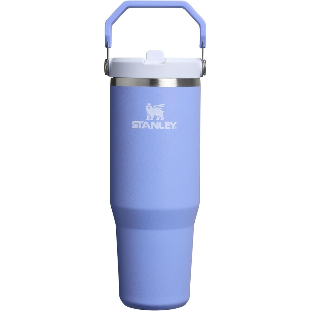 image:imageSTANLEY IceFlow 20 Flip Straw Tumbler 30 oz Pacific Hypergrip Easy Carry Handle Twist On Lid and Flip Up Straw Leak Resistant Water Bottle Insulated Stainless Steel BPAFreeHydrangea