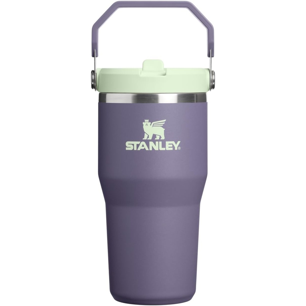 image:imageSTANLEY IceFlow 20 Flip Straw Tumbler 30 oz Pacific Hypergrip Easy Carry Handle Twist On Lid and Flip Up Straw Leak Resistant Water Bottle Insulated Stainless Steel BPAFreePurple Umbra
