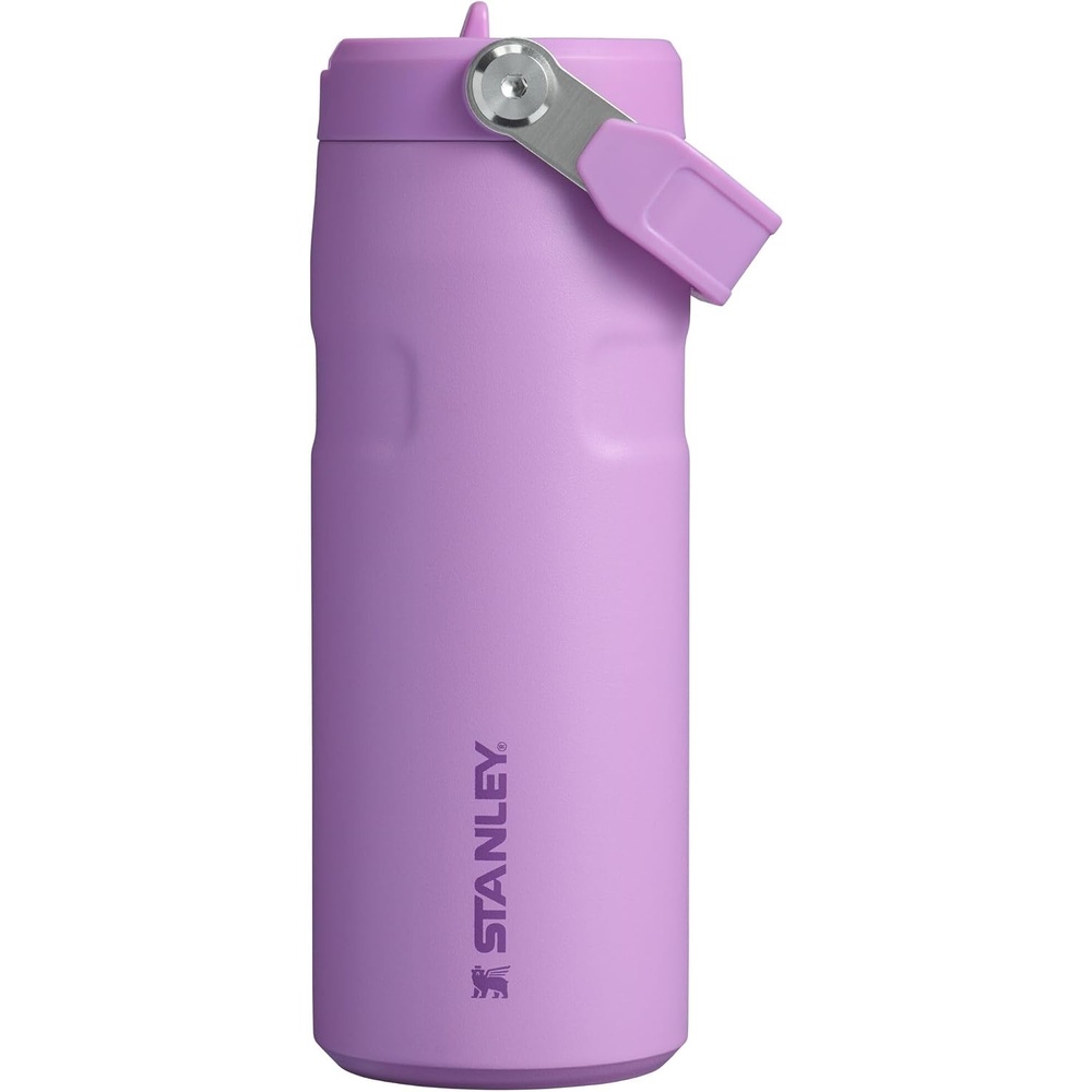 image:imageSTANLEY IceFlow Flip Straw 20 Bottle 24 oz Purple Umbra Easy Carry Handle Twist On Lid and Flip Up Straw Lightweight Water Bottle Insulated Stainless Steel BPAFreeLilac
