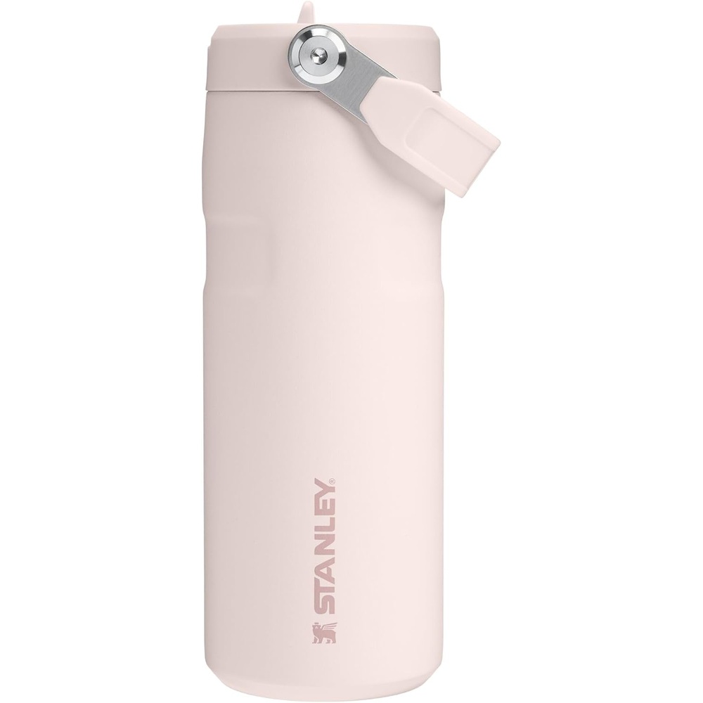 image:imageSTANLEY IceFlow Flip Straw 20 Bottle 24 oz Purple Umbra Easy Carry Handle Twist On Lid and Flip Up Straw Lightweight Water Bottle Insulated Stainless Steel BPAFreeRose Quartz