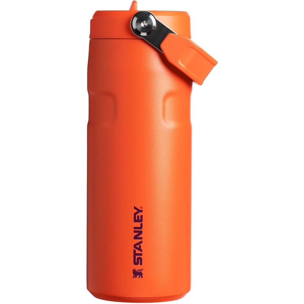 image:imageSTANLEY IceFlow Flip Straw 20 Bottle 24 oz Purple Umbra Easy Carry Handle Twist On Lid and Flip Up Straw Lightweight Water Bottle Insulated Stainless Steel BPAFreeTigerlily Plum