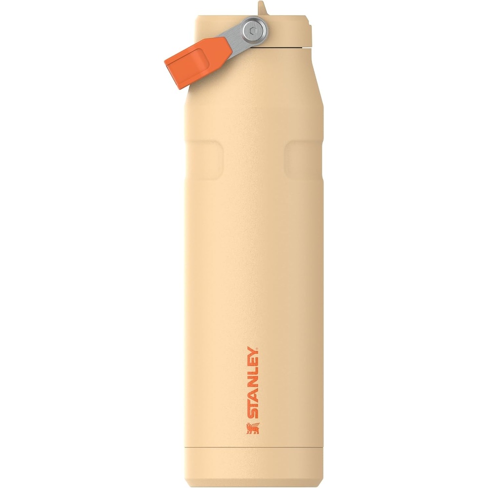 image:imageSTANLEY IceFlow Flip Straw 20 Bottle 24 oz Purple Umbra Easy Carry Handle Twist On Lid and Flip Up Straw Lightweight Water Bottle Insulated Stainless Steel BPAFreeOrange Sherbet
