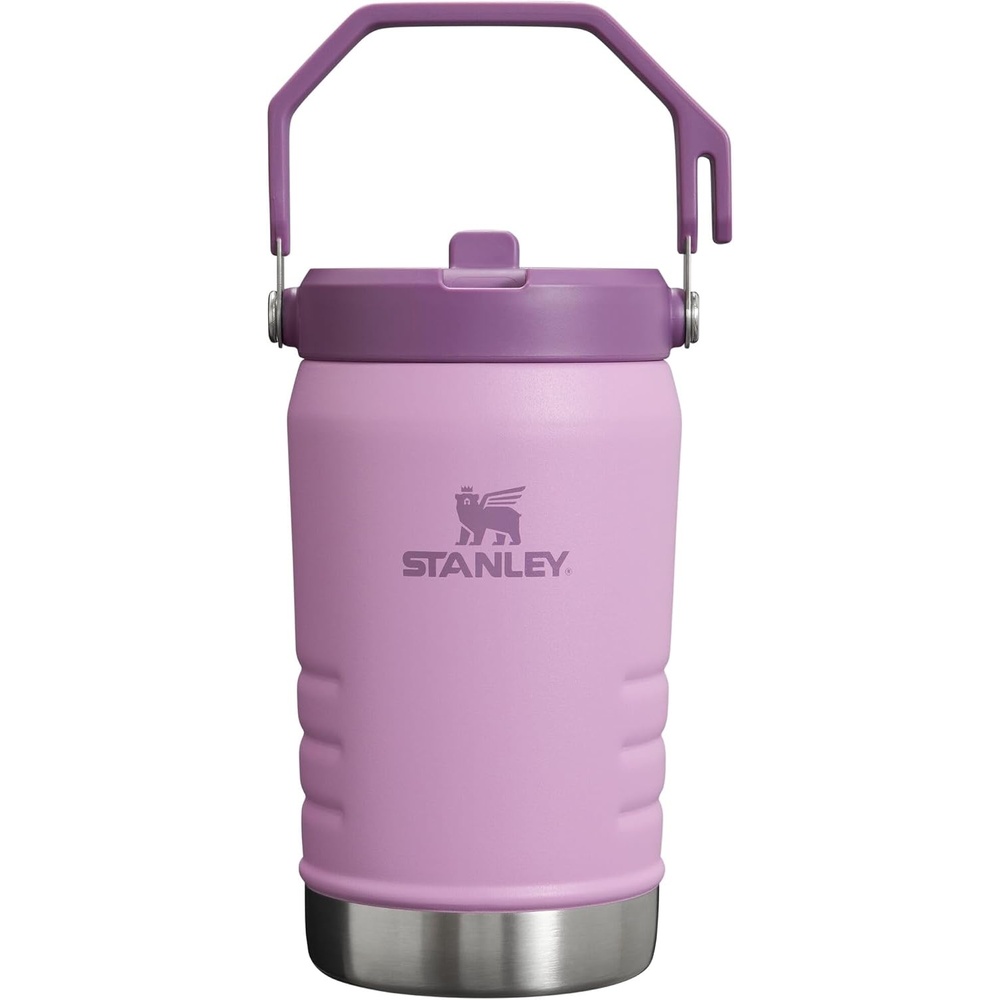 image:imageSTANLEY IceFlow Flip Straw 20 Jug 64 oz Black Interfusion Easy Carry Handle Twist On Lid and Flip Up Straw Leakproof Water Bottle Insulated Stainless Steel BPAFreeLilac