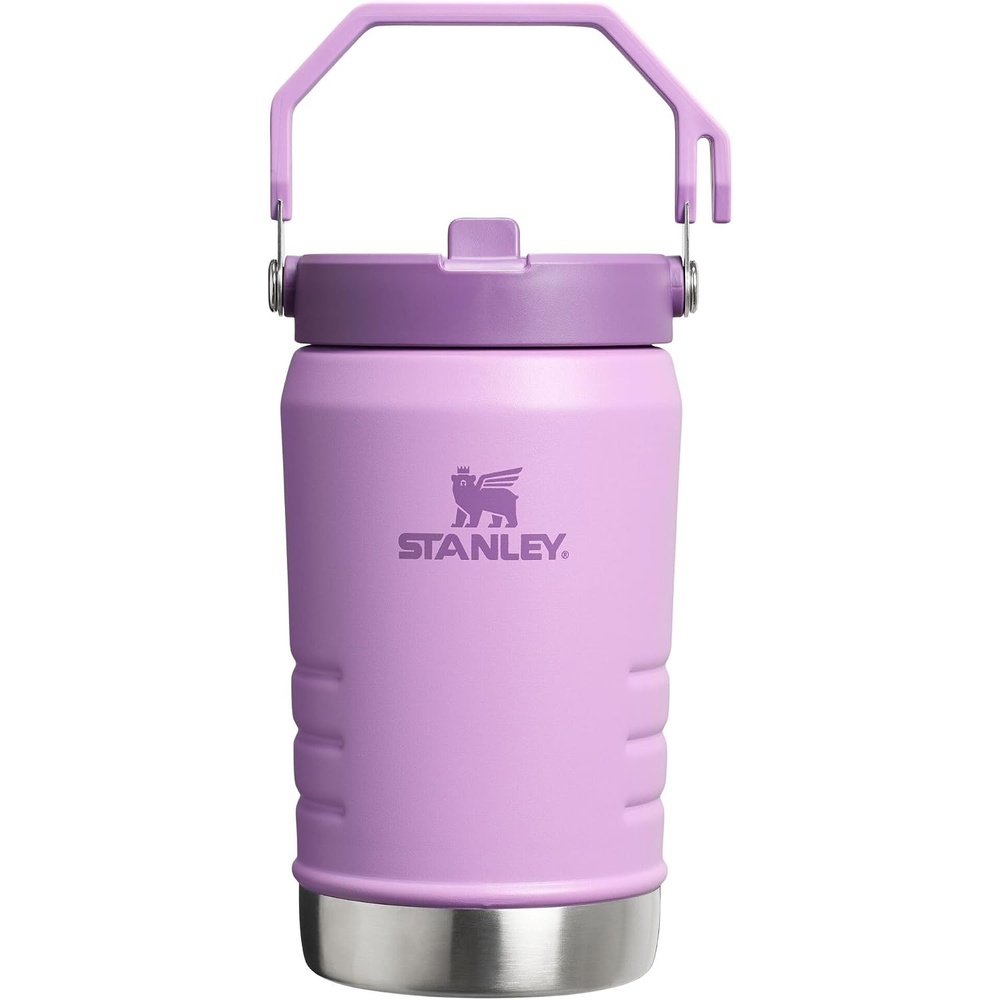 image:imageSTANLEY IceFlow Flip Straw 20 Jug 64 oz Black Interfusion Easy Carry Handle Twist On Lid and Flip Up Straw Leakproof Water Bottle Insulated Stainless Steel BPAFreeLilac 20
