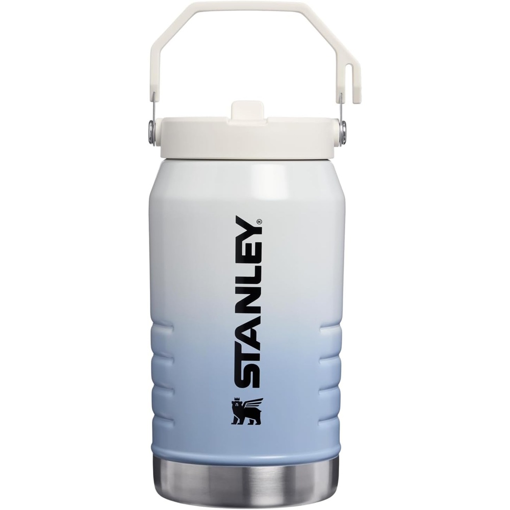 image:imageSTANLEY IceFlow Flip Straw 20 Jug 64 oz Black Interfusion Easy Carry Handle Twist On Lid and Flip Up Straw Leakproof Water Bottle Insulated Stainless Steel BPAFreeBlue Dream Gradient
