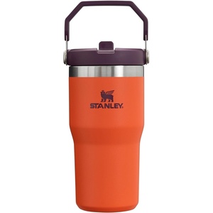 STANLEY IceFlow 2.0 Flip Straw Tumbler, 30 oz, Pacific Hypergrip | Easy Carry Handle | Twist On Lid and Flip Up Straw | Leak Resistant Water Bottle | Insulated Stainless Steel | BPA-Free(Tigerlily Plum)