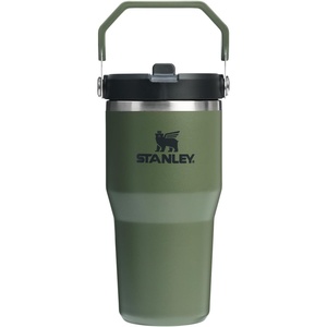 STANLEY IceFlow 2.0 Flip Straw Tumbler, 30 oz, Pacific Hypergrip | Easy Carry Handle | Twist On Lid and Flip Up Straw | Leak Resistant Water Bottle | Insulated Stainless Steel | BPA-Free(Dried Pine)