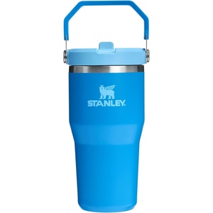 STANLEY IceFlow 2.0 Flip Straw Tumbler, 30 oz, Pacific Hypergrip | Easy Carry Handle | Twist On Lid and Flip Up Straw | Leak Resistant Water Bottle | Insulated Stainless Steel | BPA-Free(Azure 2.0)