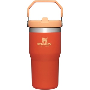 STANLEY IceFlow 2.0 Flip Straw Tumbler, 30 oz, Pacific Hypergrip | Easy Carry Handle | Twist On Lid and Flip Up Straw | Leak Resistant Water Bottle | Insulated Stainless Steel | BPA-Free(Tigerlily)