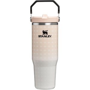 STANLEY IceFlow 2.0 Flip Straw Tumbler, 30 oz, Pacific Hypergrip | Easy Carry Handle | Twist On Lid and Flip Up Straw | Leak Resistant Water Bottle | Insulated Stainless Steel | BPA-Free(Champagne Plus)