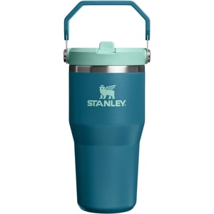 STANLEY IceFlow 2.0 Flip Straw Tumbler, 30 oz, Pacific Hypergrip | Easy Carry Handle | Twist On Lid and Flip Up Straw | Leak Resistant Water Bottle | Insulated Stainless Steel | BPA-Free(Coastal Teal)