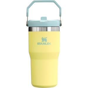 STANLEY IceFlow 2.0 Flip Straw Tumbler, 30 oz, Pacific Hypergrip | Easy Carry Handle | Twist On Lid and Flip Up Straw | Leak Resistant Water Bottle | Insulated Stainless Steel | BPA-Free(Pomelo)