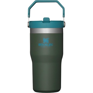 STANLEY IceFlow 2.0 Flip Straw Tumbler, 30 oz, Pacific Hypergrip | Easy Carry Handle | Twist On Lid and Flip Up Straw | Leak Resistant Water Bottle | Insulated Stainless Steel | BPA-Free(Spirulina)