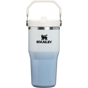 STANLEY IceFlow 2.0 Flip Straw Tumbler, 30 oz, Pacific Hypergrip | Easy Carry Handle | Twist On Lid and Flip Up Straw | Leak Resistant Water Bottle | Insulated Stainless Steel | BPA-Free(Blue Dream Gradient)