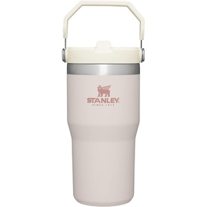 STANLEY IceFlow 2.0 Flip Straw Tumbler, 30 oz, Pacific Hypergrip | Easy Carry Handle | Twist On Lid and Flip Up Straw | Leak Resistant Water Bottle | Insulated Stainless Steel | BPA-Free(Rose Quartz)