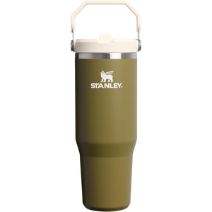 STANLEY IceFlow 2.0 Flip Straw Tumbler, 30 oz, Pacific Hypergrip | Easy Carry Handle | Twist On Lid and Flip Up Straw | Leak Resistant Water Bottle | Insulated Stainless Steel | BPA-Free(Thyme)