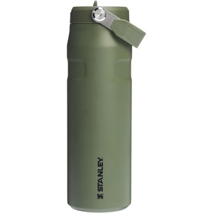 STANLEY IceFlow Flip Straw 2.0 Bottle, 24 oz, Purple Umbra | Easy Carry Handle | Twist On Lid and Flip Up Straw | Lightweight Water Bottle | Insulated Stainless Steel | BPA-Free(Dried Pine)