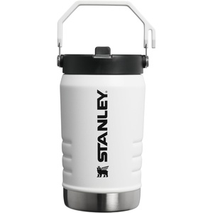 STANLEY IceFlow Flip Straw 2.0 Jug, 64 oz, Black Interfusion | Easy Carry Handle | Twist On Lid and Flip Up Straw | Leakproof Water Bottle | Insulated Stainless Steel | BPA-Free(Chalk)