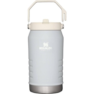 STANLEY IceFlow Flip Straw 2.0 Jug, 64 oz, Black Interfusion | Easy Carry Handle | Twist On Lid and Flip Up Straw | Leakproof Water Bottle | Insulated Stainless Steel | BPA-Free(Cloud)